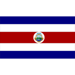 Bandera de la Republica de  Costa Rica - Agosto 23, 2023 - 8k 7680x4320